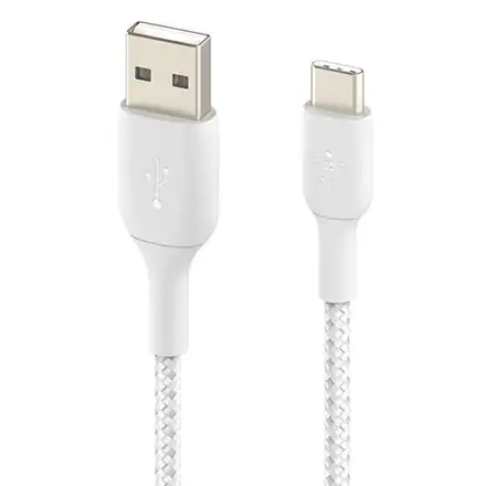Belkin kabel Boost Charge Braided USB-A to USB-C 1m - White