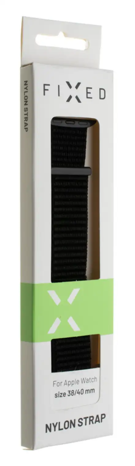 FIXED Nylon Strap pro Apple Watch 38/40/41 mm, černý