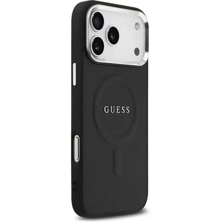Guess PU Saffiano MagSafe kryt iPhone 17 Pro Max černý