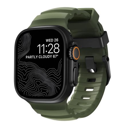 Nomad řemínek Rocky Point Band pro Apple Watch 46/49mm - Forest/Black