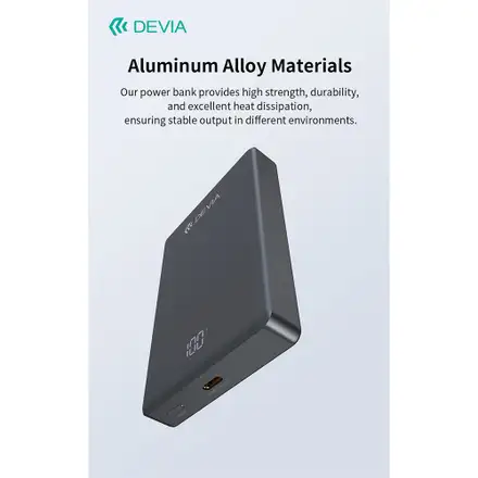 Devia powerbank Extreme Speed Series Mini Magnetic 10.000 mAh PD 20W-Space Gray