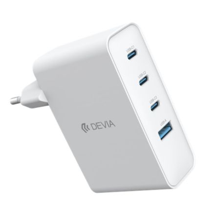 Devia síťová nabíječka Extreme Speed ??GaN PD 3x USB-C/USB-A 100W - White