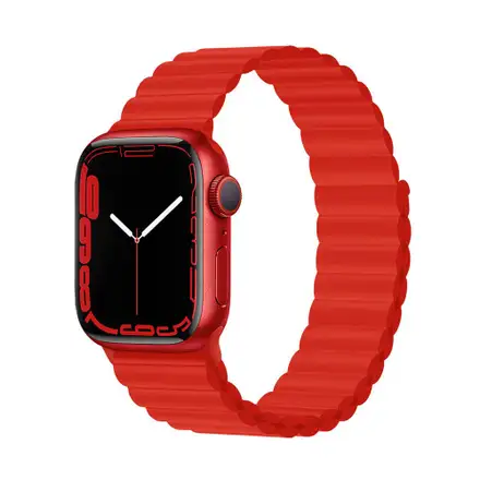 Devia řemínek Deluxe Series Sport3 Silicone Magnet Band 40/41/42mm - Red