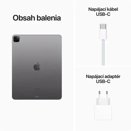 iPad Pro 12.9" Wi-Fi 128GB Vesmírně šedý (2022) *Třída A*