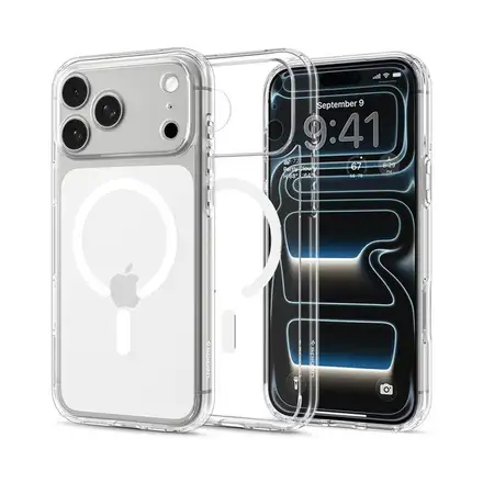 Spigen kryt Ultra Hybrid MagSafe pro iPhone 17 Pro/18 Pro - Clear White