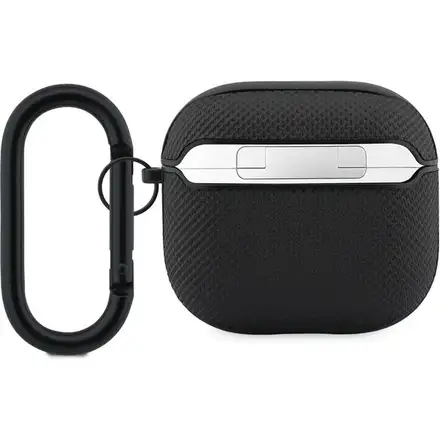 Lacoste Petit Pique Croc Logo Patch Pouzdro pro AirPods 4 černé