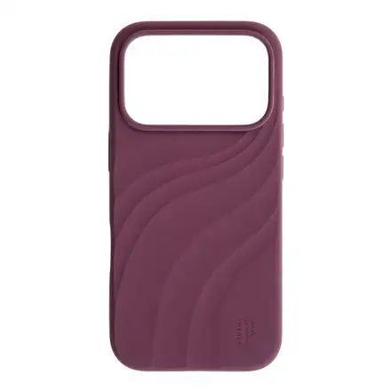 iDeal Fashion Soft Swirl Silicone Case MagSafe iPhone 17 Pro Max/18 Pro Max Velvet Plum