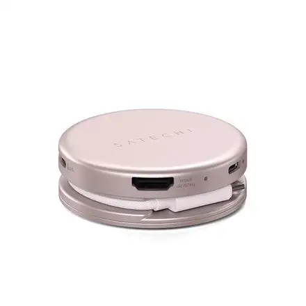 Satechi USB-C Hub OntheGo 5-in-1 Multiport Adapter - Blush