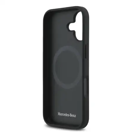 Mercedes Leather The Move MagSafe Zadní Kryt pro iPhone 17 černý