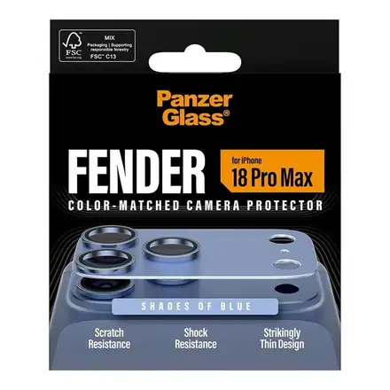 PanzerGlass Fender Camera Protection pro iPhone 18 Pro Max-Italian Blue