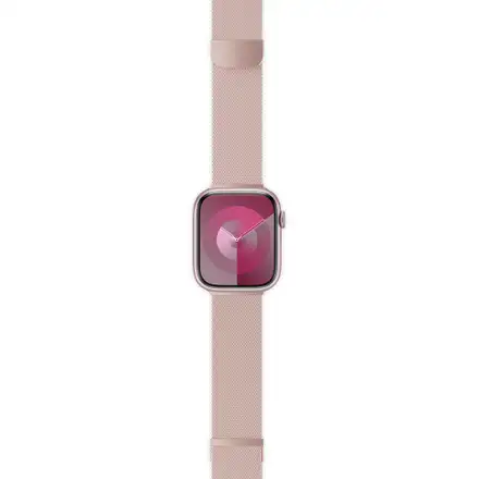 Epico Watch Strap Milanese+ Apple Watch SE (40mm)/Series 1-9 (38/40/41mm) 10-12 (42mm) - růžově zlatá