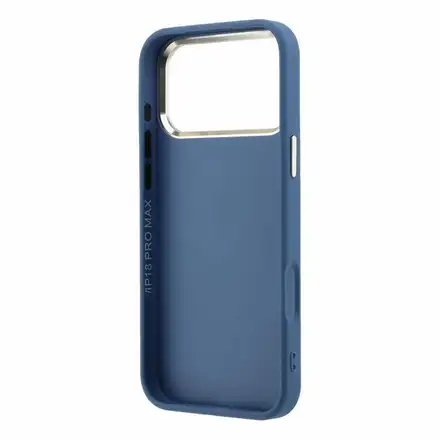 Guess PU 4G Resin Metal Logo kryt iPhone 18 Pro Max modrý
