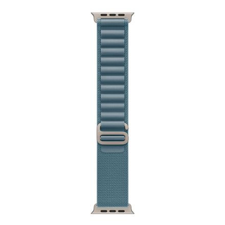 Apple Watch 49mm Light Blue Alpine Loop - Large - Natural Titanium Finish