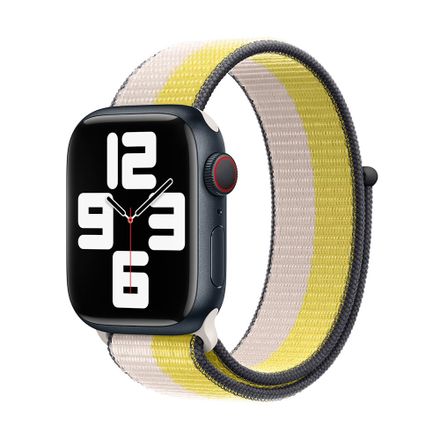Devia řemínek Nylon Braided Two-Tone Loop pro Apple Watch 40/41/42mm - Oat Milk