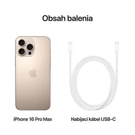 iPhone 16 Pro Max 256 GB Pouštní titan *Třída C*