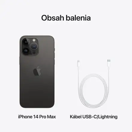 iPhone 14 Pro Max 256 GB Vesmírně černý *Použitý s DPH – Třída A*