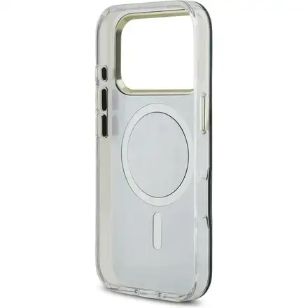 Guess PC/TPU Mirror 4G Glitter Logo MagSafe kryt iPhone 17 Pro Max zlatý
