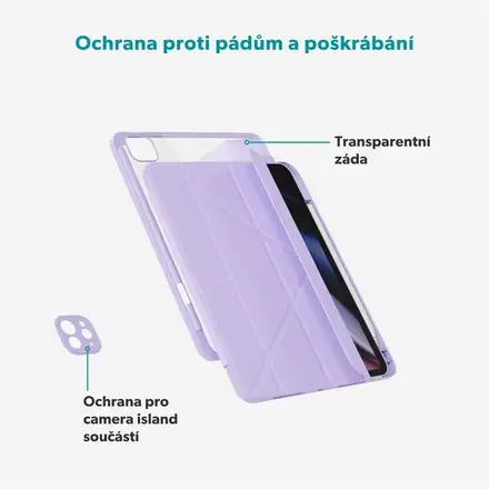 iStores by Epico Hero Flip Case pro Apple iPad 10,9" (2022)/11" A16 - fialová