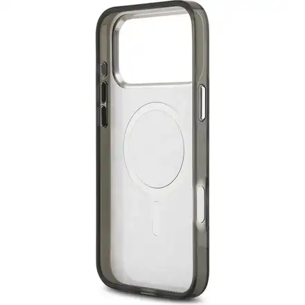 Karl Lagerfeld IML Leopard MagSafe kryt iPhone 17 Pro Max šedá