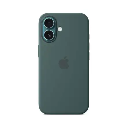 iPhone 16 Silicone Case with MagSafe - Jezerně zelená