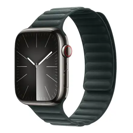 Devia řemínek Deluxe Magnetic Fiber Watch Band 44/45/46mm - Dark Green
