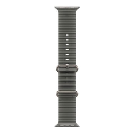 Apple Watch 49mm Translucent Black Ocean Band-Natural Titanium Finish