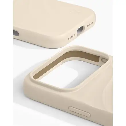 iDeal Fashion Soft Swirl Silicone Case MagSafe iPhone 17 Pro Max/18 Pro Max Cloud Dancer