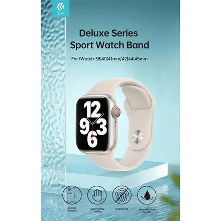 Devia řemínek Apple Watch Deluxe Series Sport Band 40/41/42mm - Antique White
