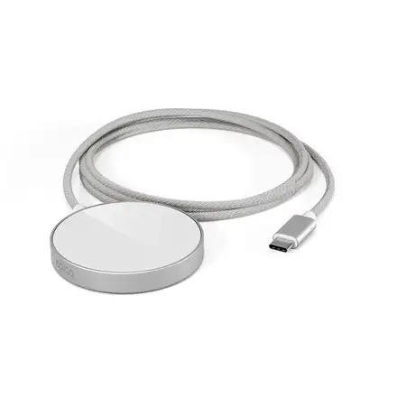 iStores by Epico UltraBase Qi2 Mag+ bezdrátová nabíječka EO50 - stříbrná