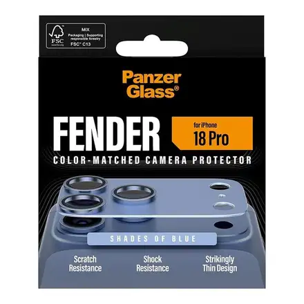 PanzerGlass Fender Camera Protection pro iPhone 18 Pro-Italian Blue