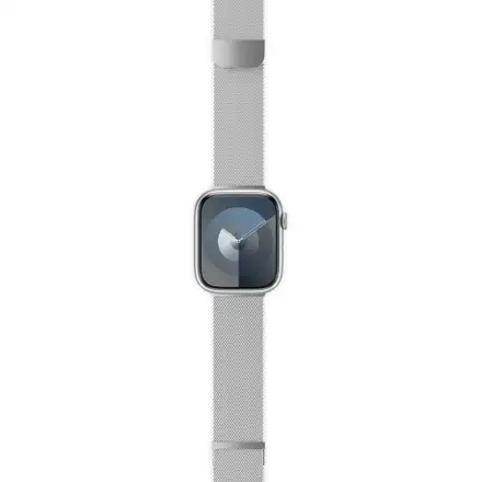 Epico Watch Strap Milanese+ Apple Watch SE (40mm)/Series 1-9 (38/40/41mm) 10-12 (42mm) - stříbrná