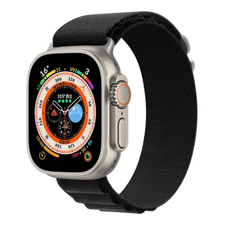 Devia řemínek Deluxe Series Sport5 Nylon Braided Adjustable Band 44/45/49mm - Black