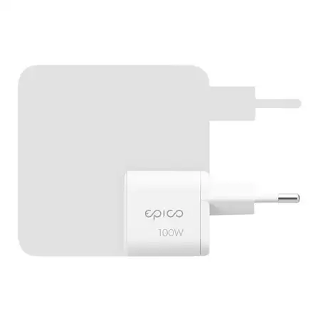 Epico UltraBoost Micro AVS GaN 100W dynamický síťový adaptér EA100b - bílá