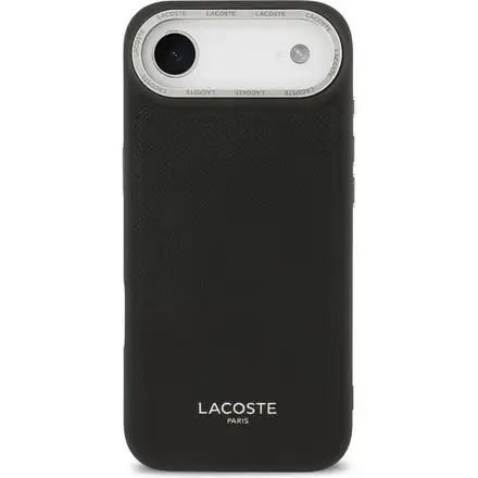 Lacoste PU Leather Champs Elysees MagSafe kryt iPhone Air černý