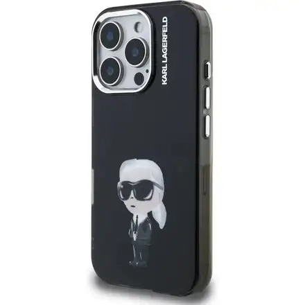 Karl Lagerfeld IML Aquarelle Karl kryt iPhone 16 Pro černý