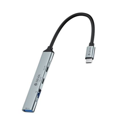 Devia USB-C Hub Lite 4 in 1 EC707-Deep Gray