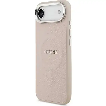 Guess PU Saffiano MagSafe kryt iPhone Air růžový