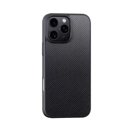 Devia kryt Kevlar Ultra-Thin Magnetic Shockproof Case pro iPhone 16 Pro - Black