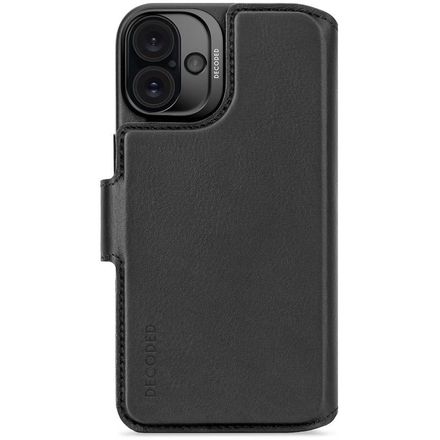 Decoded pouzdro Leather Detachable Wallet MagSafe pro iPhone 16 Plus - Black