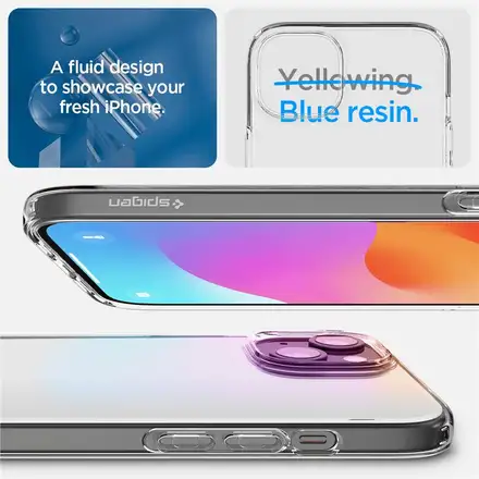 Spigen kryt Crystal Flex pro iPhone 15 - Crystal Clear