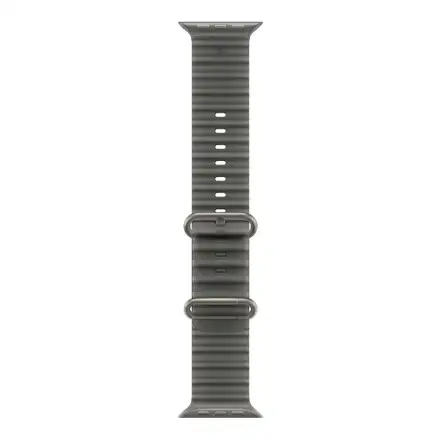 Apple Watch 49mm Translucent Black Ocean Band-Natural Titanium Finish