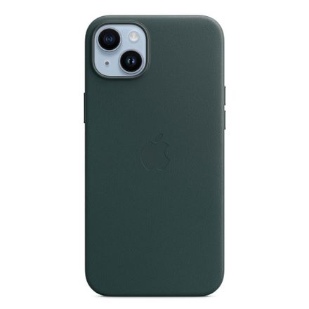 Apple iPhone 14 Plus Leather Case with MagSafe-Forest Green