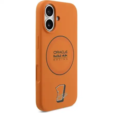 Red Bull Silicone Blue Ring MagSafe Zadní Kryt pro iPhone 17 oranžový