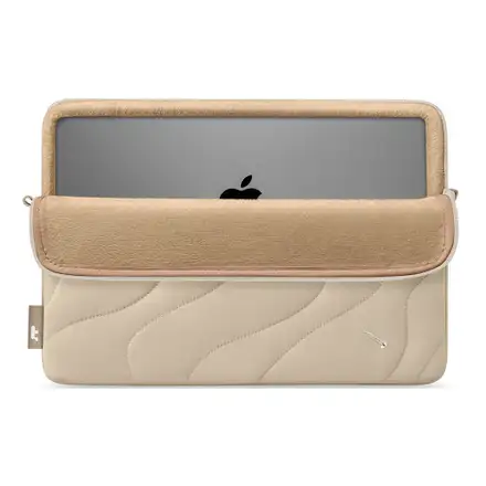 Tomtoc Terra Sleeve pro Macbook Air 13" (M2-M5)/Pro 13" - Natural Sand