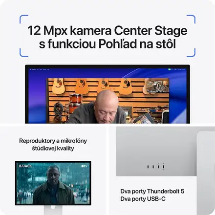 Apple Studio Display XDR - Sklo s nanotexturou - adaptér držáku VESA (Stojan není součástí)