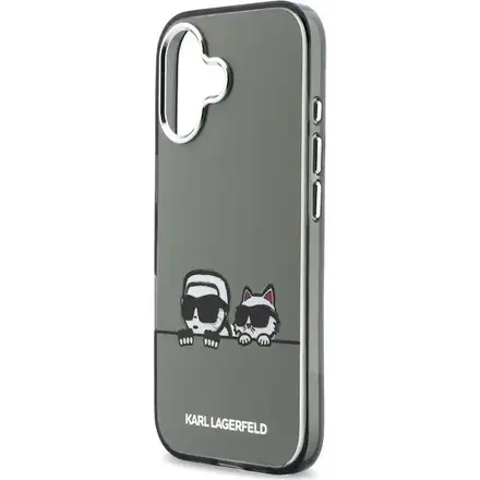 Karl Lagerfeld IML K&CH Heads Logo MagSafe MagSafe kryt iPhone 17 černý