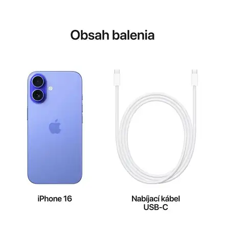 iPhone 16 256 GB Ultramarínový *Použitý s DPH – Třída C*