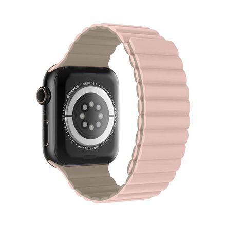 Devia řemínek Nature Silicone Magnetic Watch Band 40/41/42mm - Stardust Pink