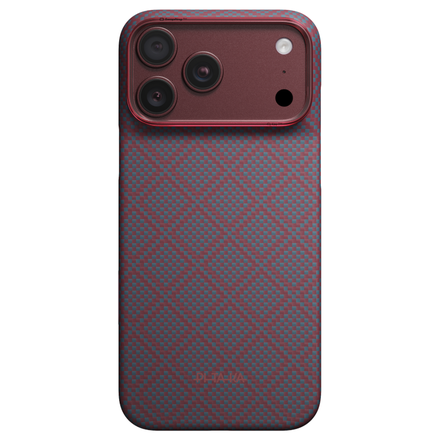 Pitaka kryt Edge Case Argyle pro iPhone 17 Pro Max/18 Pro Max - Blue's Red