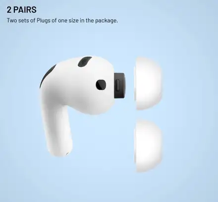 FIXED silikonové špunty pro Apple AirPods Pro 3, velikost XS, 2 sady
